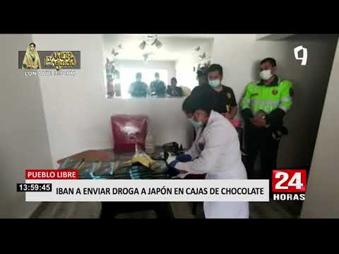 Pueblo Libre: policía incauta droga camuflada en chocolate que iba a ser enviada a Japón