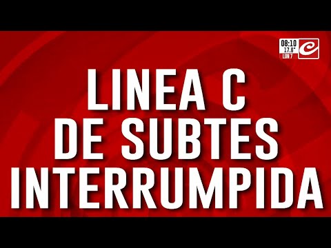 Empleados del subte interrumpen la línea C por una protesta gremial