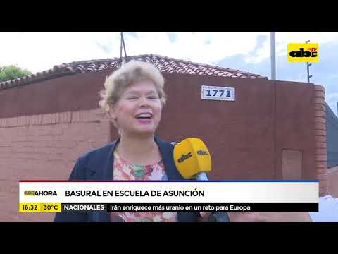 Basural en escuela de Asunción