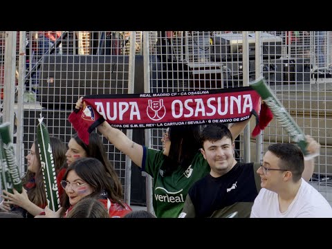 Pamplona se viste con los colores de Osasuna para celebrar la final de la Copa del Rey