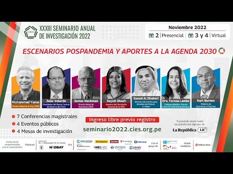 Escenarios pospandemia y aportes a la Agenda 2030 – CIES seminario investigación 2022