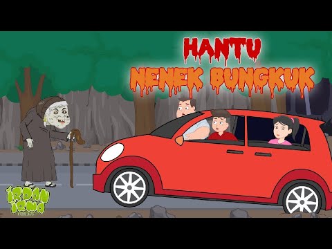 Hantu Bongkok Muncul Tiba tiba di Tengah Jalan | Kartun Horor Lucu | Irpan dan Irma