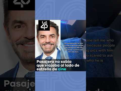 Mujer se encuentra a Eugenio Derbez en un avión y pregunta quién es