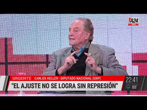 CARLOS HELLER: EL AJUSTE NO SE LOGRA SIN REPRESIÓN