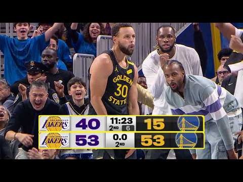 워리어스, 레이커스 상대로 전반전에 25점 차 역전승이라는 역사적인 기록 달성 | 에미레이트 NBA 컵 | October 30, 2026