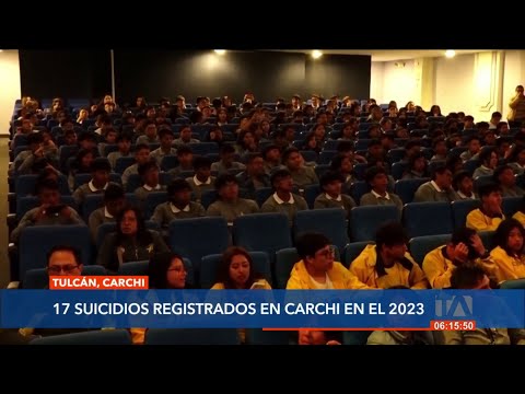 En Tulcán se organizan eventos con estudiantes para la prevención del suicidio