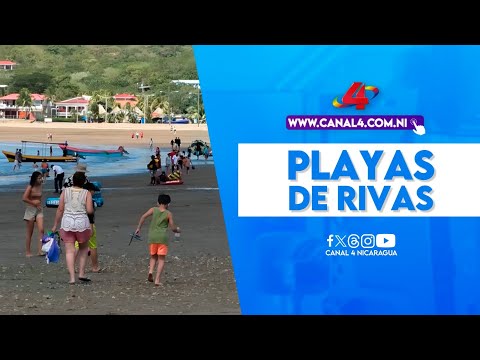 Familias visitan playas de Rivas este fin de semana