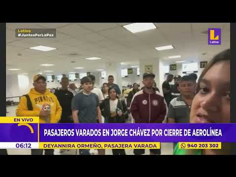 Más de 50 pasajeros varados en Jorge Chávez por cierre de  Viva Air