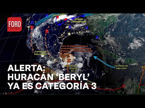 ‘Beryl’ se convierte en huracán categoría 3 - Las Noticias