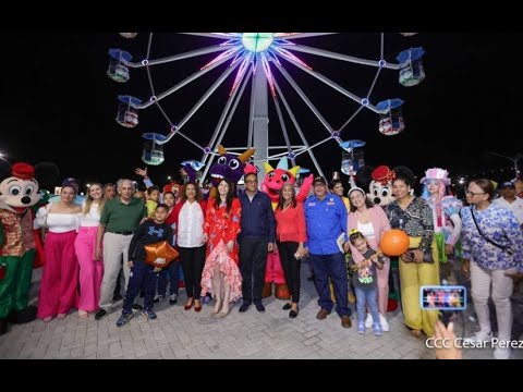 Gobierno Sandinista inaugura Parque de la Alegría en el Puerto Salvador Allende en Managua