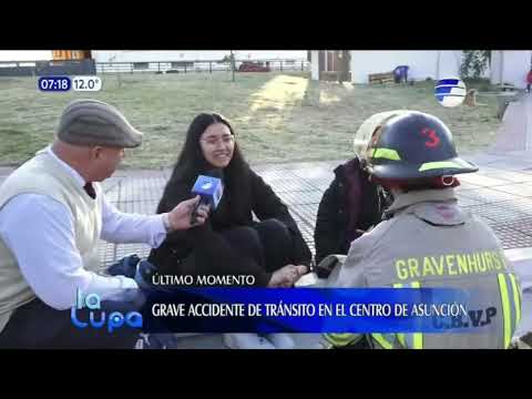 Accidente de tránsito cerca del puerto de Asunción