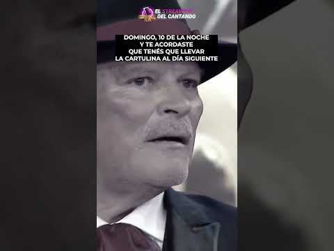 Domingo 10 AM y te acordaste que tenés que llevar la cartulina al colegio  #Alfa #Cantando2024