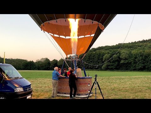 Heißluftballon Aufbau & Start + Landung & Abbau // 2018