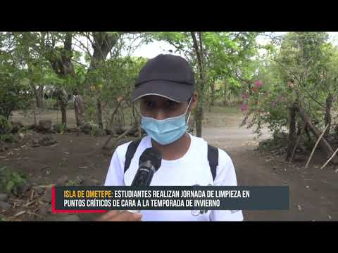 Previo al invierno realizan jornada de limpieza en puntos críticos de Ometepe - Nicaragua