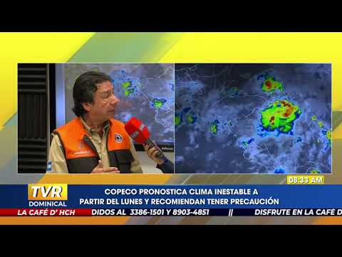 COPECO pronostica clima inestable a partir del lunes y recomiendan tener precaución