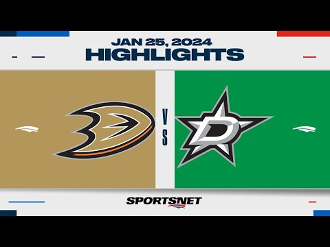 NHL Highlights | Ducks vs. Stars - January 25, 2024