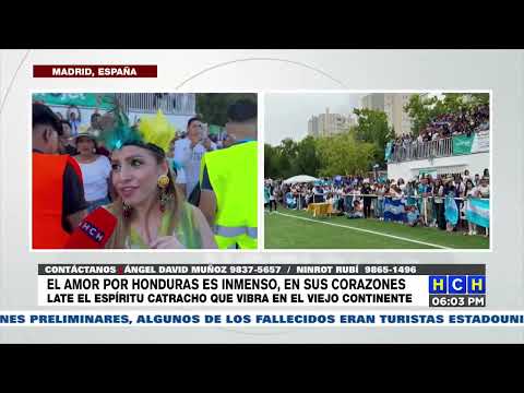 ¡Continúa la fiesta en Madrid, España! el amor por Honduras es inmenso en nuestros compatriotas