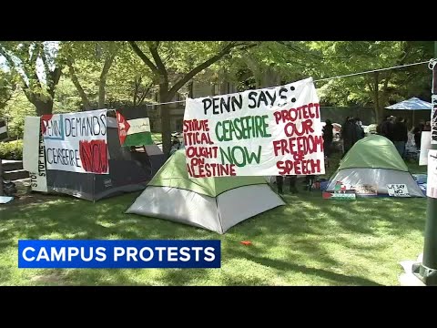 University of Pennsylvania Gaza Solidarity protest evolves into encampment on campus