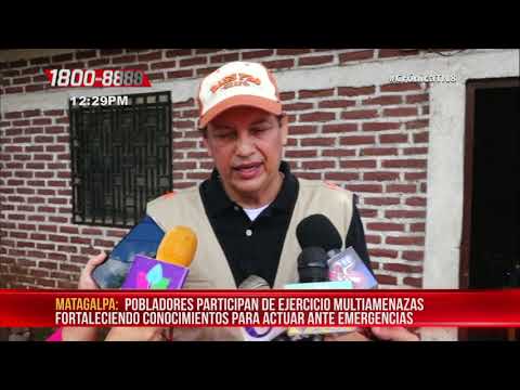 Matagalpa se activó en el 3er ejercicio multiamenazas 2020 – Nicaragua
