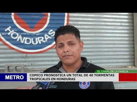 COPECO PRONOSTICA UN TOTAL DE 40 TORMENTAS TROPICALES EN HONDURAS