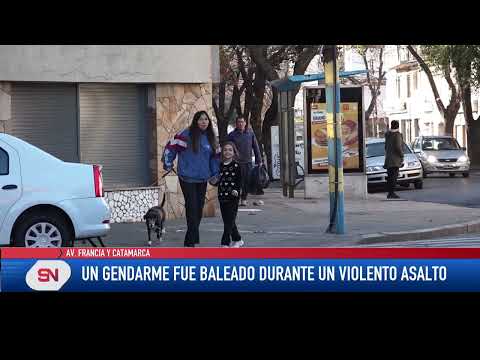 Un gendarme fue baleado durante un violento asalto Un testigo ingresó como cliente a la rotisería en