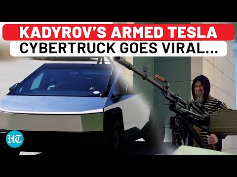 Putin Aide Kadyrov Shares Video Of Gun Mounted Tesla Cybertruck, Says Will ‘Help Troops In Ukraine’