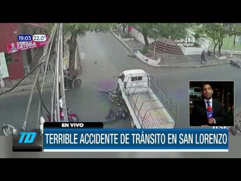 Terrible accidente de tránsito en San Lorenzo