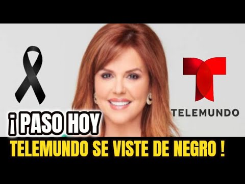 ?¡ HACE UNAS HORAS ! Famosa CONDUCTORA De Telemundo se Viste de LUTO Noticias de Ultima Hora !