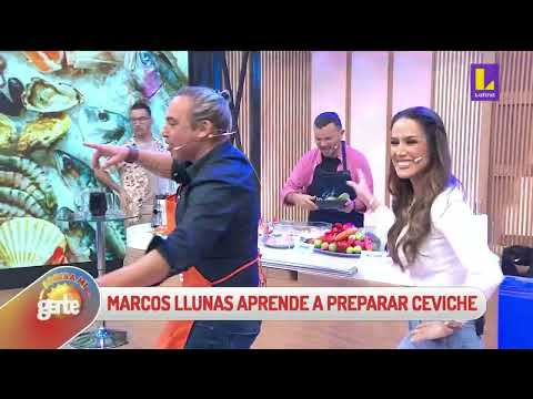 #ArribaMiGente | Marcos Llunas aprende a preparar un rico ceviche junto al chef Kumar Paredes