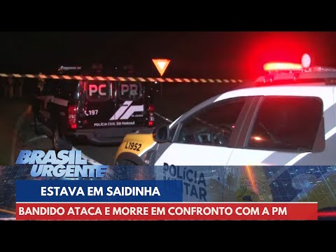 Bandido de saidinha ataca a polícia e acaba se dando mal | Brasil Urgente