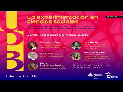 ConectaLab UPB: La experimentación en las ciencias sociales