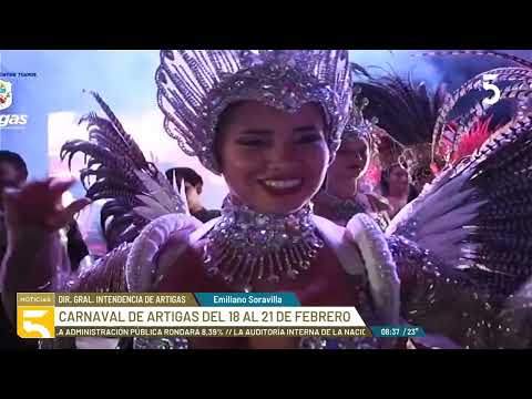 El carnaval de Artigas tendrá lugar del 18 al 21 de febrero y participan nueve Escuelas de Samba