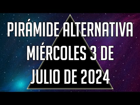 Pirámide Alternativa para el Miércoles 3 de Julio de 2024 - Lotería de Panamá