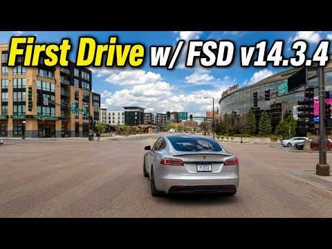 Tesla FSD v14.3.4: First Drive!