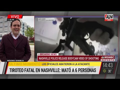 Tiroteo fatal en Nashville: dieron a conocer las imágenes de las bodycam de la policía