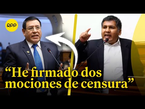 Jaime Quito afirmó que firmó dos mociones de censura contra Alejandro Soto