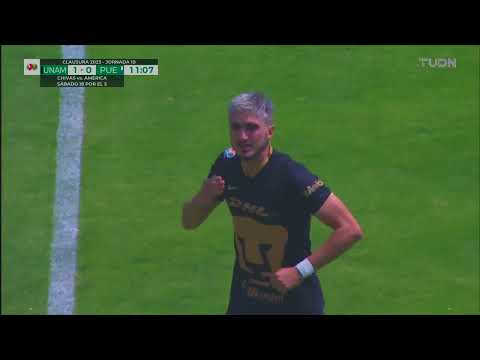 Gol de Gustavo del Prete | Pumas 1-0 Puebla | Liga BBVA MX - Clausura 2023 - Jornada 10