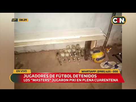 Jugadores de fútbol detenidos por jugar 'piki' en plena cuarentena