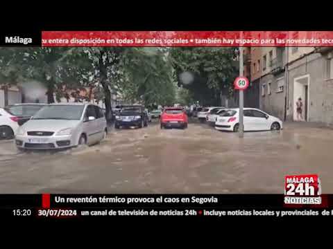 Noticia - Un reventón térmico provoca el caos en Segovia