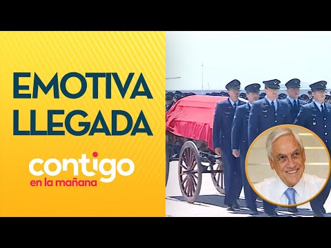 RINDIERON HONORES: La emotiva llegada del féretro de Sebastián Piñera - Contigo en la Mañana