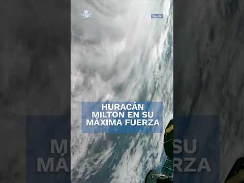 Así se ve el “explosivo” huracán Milton desde el espacio #shorts