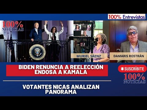 La renuncia de Biden para la reelección. Votantes nicas analizan panorama