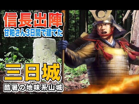 長野市の山城「三日城跡」へゲームしながら行ってきた【信長の野望 出陣】