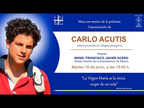 Misa con motivo de la próxima Canonización de Carlo Acutis, 18 de junio 2024, 18:00 h.