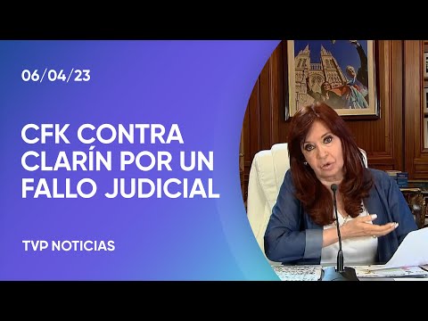 CFK: Clarín jugando, como siempre, para afuera