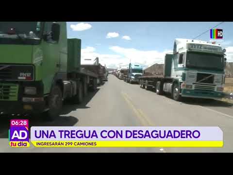 Desaguadero: Ingresarán 229 camiones