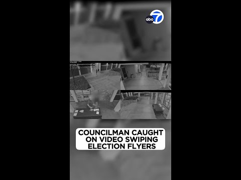 La Cañada Flintridge councilman seen on video swiping election flyers