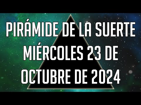 Pirámide de la Suerte para el Miércoles 23 de Octubre de 2024 - Lotería de Panamá