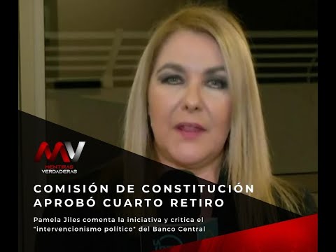 Pamela Jiles: El Gobierno ha hecho el mayor esfuerzo para rechazar el cuarto retiro