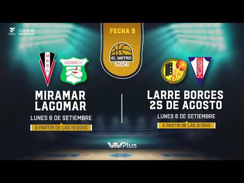 Fecha 9 - Miramar vs Lagomar - Larre Borges vs 25 de Agosto - Fase Regular